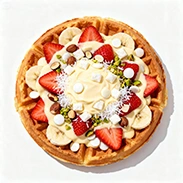 Beyaz Çikolatalı Waffle